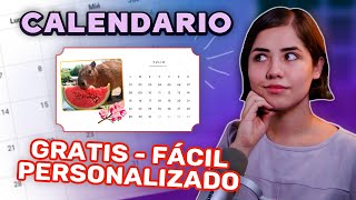 CREA TU CALENDARIO PERSONALIZADO 2024 [upl. by Idnis]