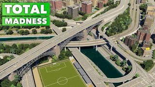 Crazy 5Level Interchange above a River  Cities Skylines 2 Timelapse Build [upl. by Paris]