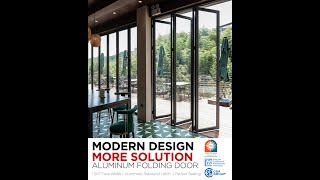 7 panels aluminum bifold door foldingdoors bifolddoors glassdoor slidingdoors patiodoors [upl. by Brandyn]