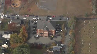 Student in custody after stabbing classmate at Mass high school [upl. by Kerrie251]