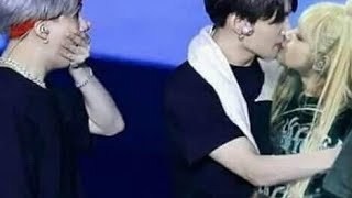 Lisa Kisses Jungkook on stage during performance 😮😳😱 [upl. by Airda]