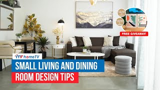 Small Living and Dining Room Design Tips  Mandaue Foam  MF Home TV [upl. by Rabkin643]