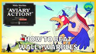 How to Beat Wally Warbles in Aviary Action  Cuphead CoOp Gameplay Boss Battle Fight [upl. by Lindsy]