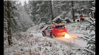 Grizedale Stages Rally 2023snow action [upl. by Agler]