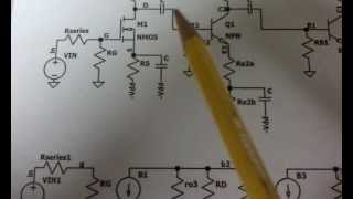 Finding the Gain of a multistage amplifier [upl. by Saffren]