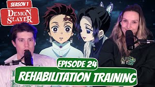 TRAINING TIME  Demon Slayer Newlyweds Reaction  Ep 24 “Rehabilitation Training” [upl. by Fey]