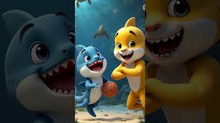 Baby Shark amp Daddy Sharks Underwater Basketball Game 🏀🦈 [upl. by Mitzl]