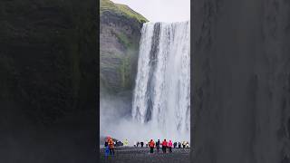 Hike to the top of skogafoss is amazing iceland [upl. by Lemak]