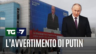 Putin parla alla nazione e accusa lOccidente [upl. by Maurine562]