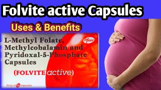 Folvite active capsule Benefits  Lmethyl folate Methylcobalamin Vit B6 [upl. by Larred]