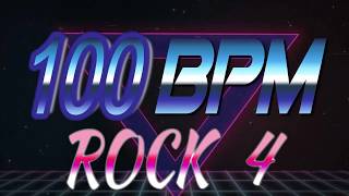 100 BPM  Rock 4  44 Drum Track  Metronome  Drum Beat [upl. by Bain]