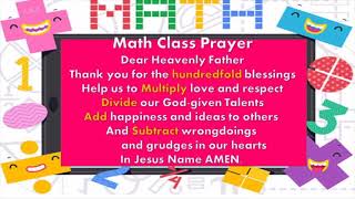 Math Class Prayer [upl. by Crifasi442]