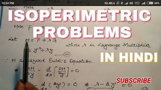 How to solve isoperimetric problems  what is isoperimetric problem  numerical on isoperimetric [upl. by Kroo]