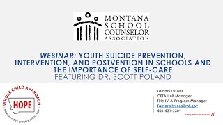 Youth Suicide Prevention Intervention and Postvention in Schools and the Importance of SelfCare [upl. by Rossie]