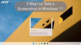 3 Ways to Take a Screenshot in Windows 11 [upl. by Einnaffit]