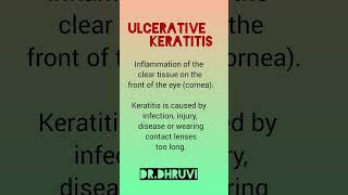 Ulcerative keratitis eyedisorder [upl. by Hartman]