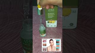 Lotus face serum review beauty tips lotusbotanicalsofficial [upl. by Pontone]