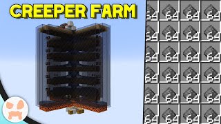 MINECRAFT CREEPER FARM TUTORIAL  Easy Automatic Gunpowder Minecraft 119 [upl. by Nyliak]