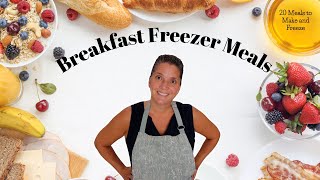 Breakfast Freezer Meal Making Day  20 Breakfast Meals to Make and Freeze [upl. by Ydnas]