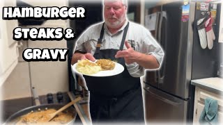 Hamburger Steaks amp Gravy  Fat Daddy Eats Recipe [upl. by Akired]