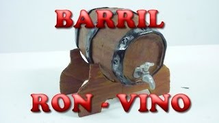 CONSTRUCCIÓN DE UN BARRIL DE RON O VINO [upl. by Eiuqnom]