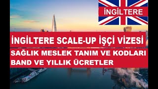 İngiltere ScaleUp İşçi Vizesi Sağlık Çalışanları Meslek Tanımları Kodları Yıllık Ücretler [upl. by Nyvek]