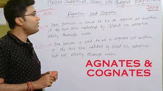 Agnates amp Cognates definition  legal  law education  Hindu Succession Act [upl. by Colombi]