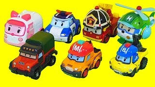 로보카폴리 장난감 변신 폴리 엠버 로이 헬리 산악구조대 버키 마크 포처 Robocar Poli Toys [upl. by Renato]