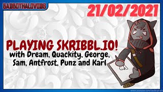 PLAYING SKRIBBLIO with dream Quackity GeorgeNotFound Karl and MORE [upl. by Daren]