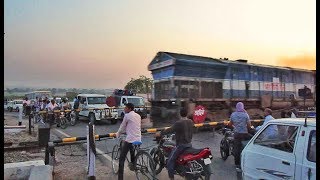 Indian train slows down after entering New Delhi Railway station [upl. by Yelrac]