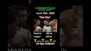 “Marvelous” Marvin Hagler Vs Thomas “The Hitman” Hearns Full fight on my channel boxing boxer [upl. by Trever917]