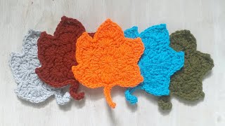 CROCHET TUTORIAL 🍁 Las Hojas mas hermosas y sencillas  Paso a Paso [upl. by Hudnut]