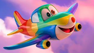 Airplane Song  Nursery Rhymes  Learn Colors with Planes  Epic Giant Kids Songs [upl. by Prader]