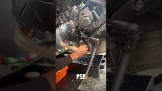 Kawasaki ER6N Oil amp Oil filter change userpspmotorgarage [upl. by Estevan988]