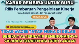 PERUBAHAN JAM WAJIB SERTIFIKASI GURU DI 2025 BERIKUT KEGIATAN YANG DIAKUI AGAR TPG TERVALIDASI [upl. by Nnylkcaj]