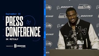 DK Metcalf quotWe Cant Get Too High Or Too Lowquot  Postgame Press Conference  Week 3 [upl. by Bravin871]