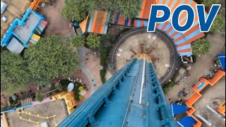 Falcons Fury POV Busch Gardens Tampa [upl. by Yziar]