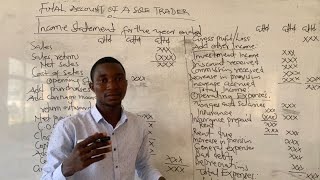 TRADING AND PROFIT AND LOSS ACCOUNT  INCOME STATEMENT PART 1  FINAL ACCOUNT OF A SOLE TRADER [upl. by Xilef]