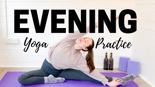 EVENING YOGA FLOW  Calming Bedtime Yoga Practice to UNWIND  LEMon Yoga [upl. by Ladew]