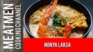 Peranakan Food Singapore Nonya Laksa Recipe  娘惹叻沙 [upl. by Ettereve734]