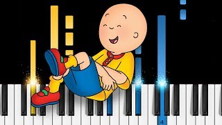 Caillou Theme Song  EASY Piano Tutorial [upl. by Alister]