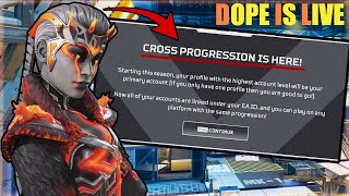 I FINALLY GOT CROSS PROGRESSION  APEX LEGENDS [upl. by Bramwell337]