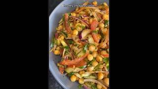 HIGH IN PROTEIN CHICKPEA WEIGHT LOSS Salad 🥗 RECIPY WITH CALORIES COUNT 🥒😋shorts foodrecipe [upl. by Adnauqaj]