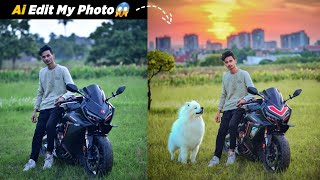 Photoshop Ai Photo Editing😱  Ai Generative Fill [upl. by Maice]