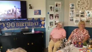 Residents of Edwalton Manor enjoy a 90th birthday [upl. by Anauqed]