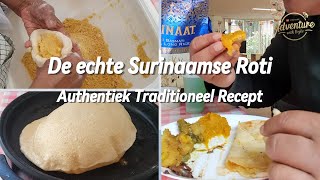 De echte Surinaamse Roti  Authentiek Traditioneel Recept Surinaamse Roti food roti [upl. by Golding]