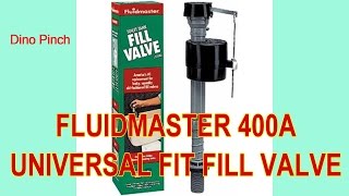 Save water amp STOP running toilet  Fluidmaster Fill Valve 400A [upl. by Alyehs]