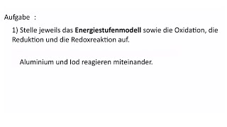 Chemie Redoxreaktionen und Energiestufenmodell [upl. by Erdnua]