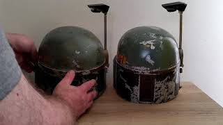 eFX Boba Fett vs Don Post Deluxe Boba Fett helmet replicas comparison and review [upl. by Pry]