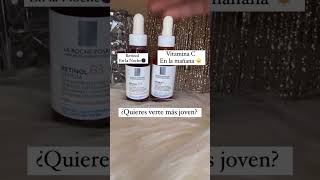 Perfecta combinación para verte más joven skincare piel belleza retinol vitaminac [upl. by Eltsirc]